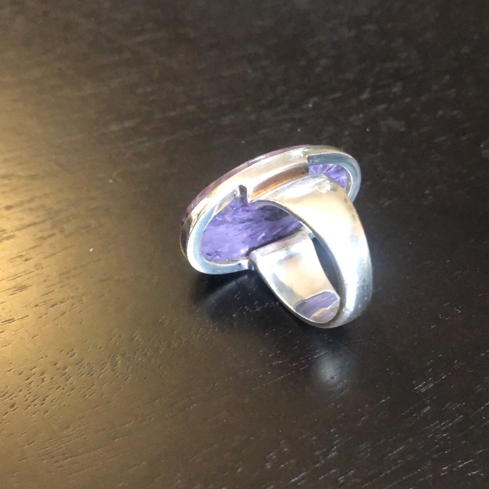 Sterling Silver Charoite Ring - image 4